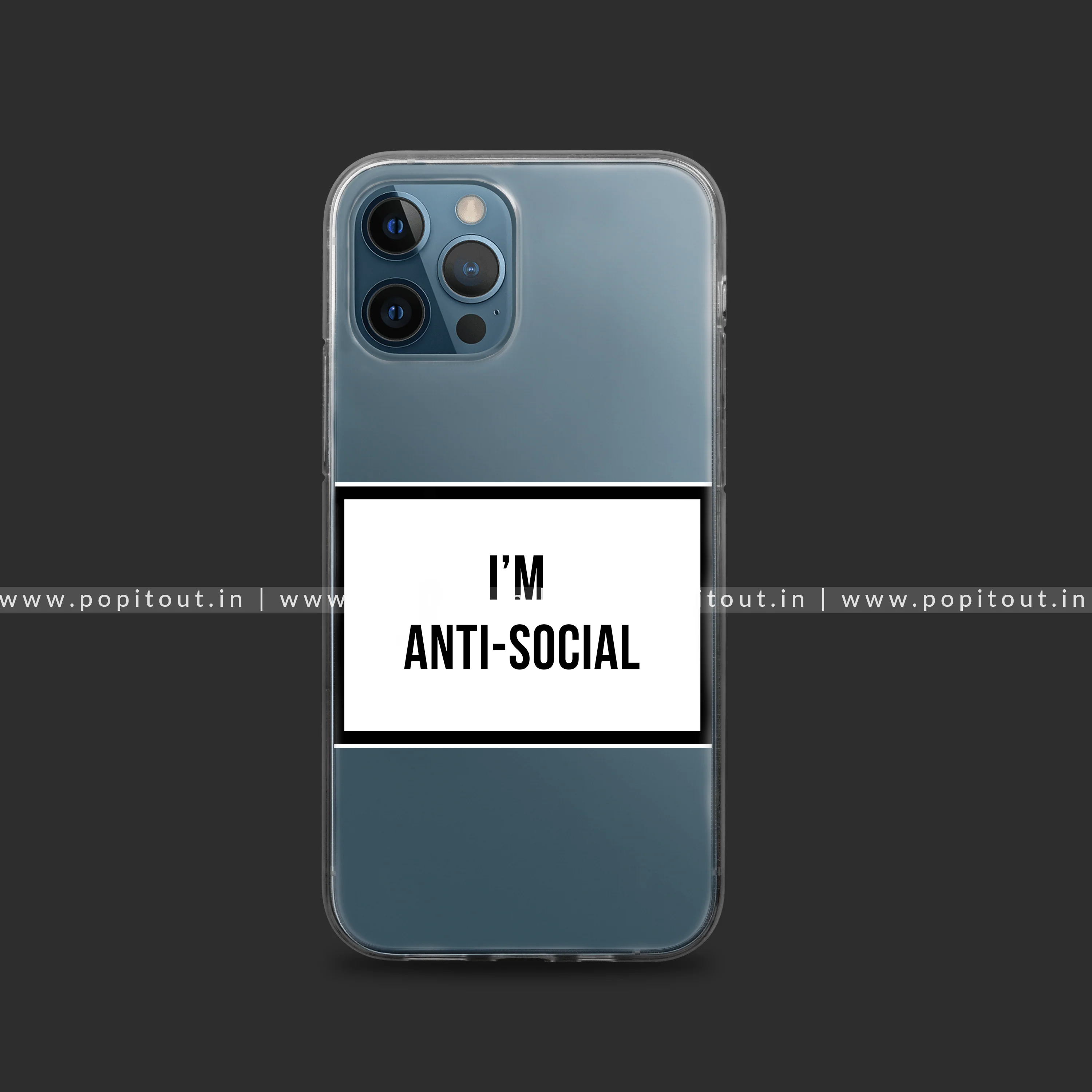 Anti Social Silicon Clear Case - Image 2