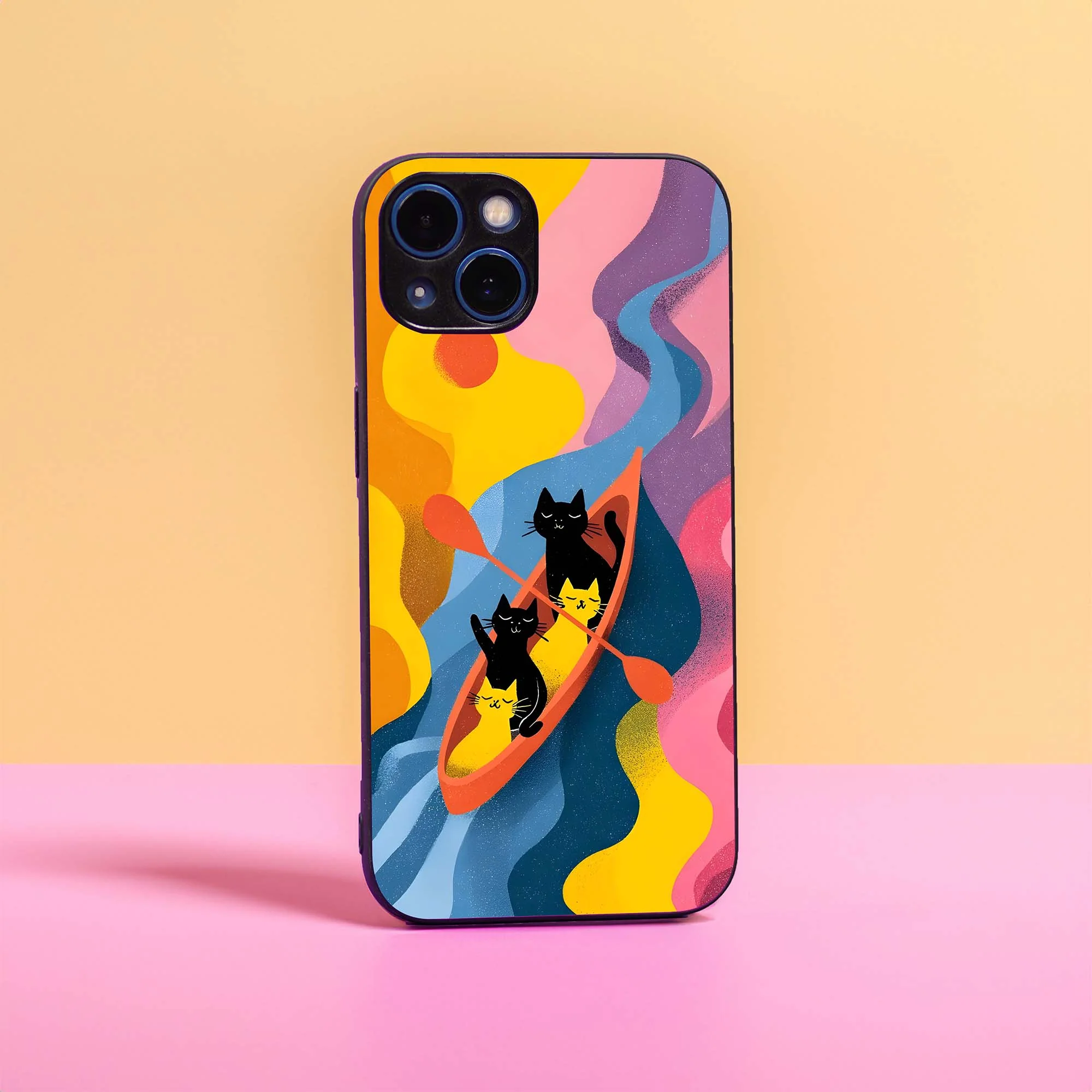 Colourful River Glass Case