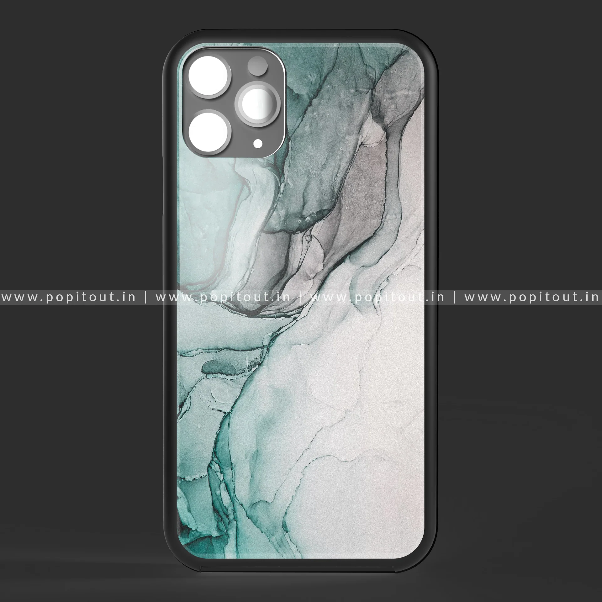Royal Malachite Marble Printed Glass Case