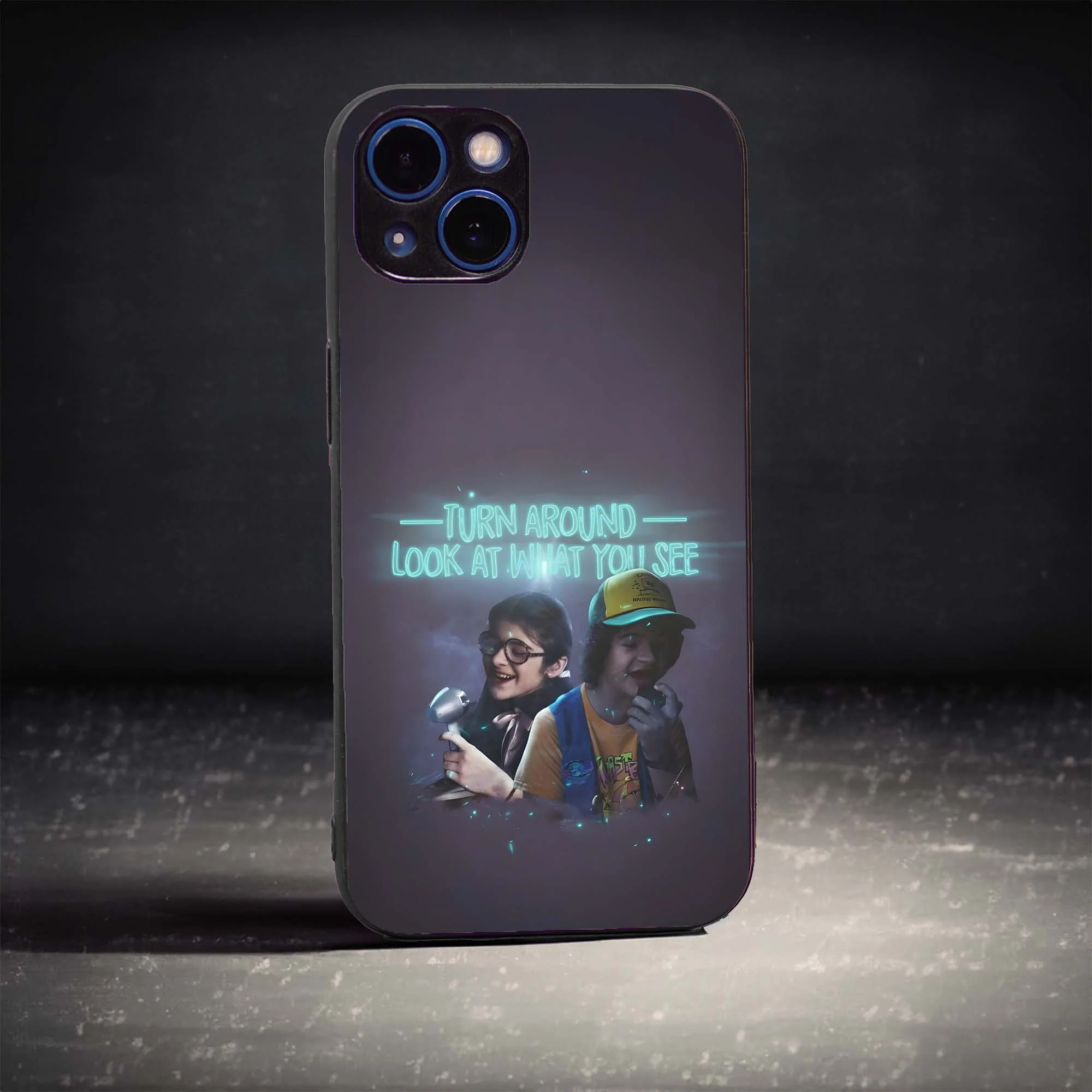 Cutee Couple Glass Case