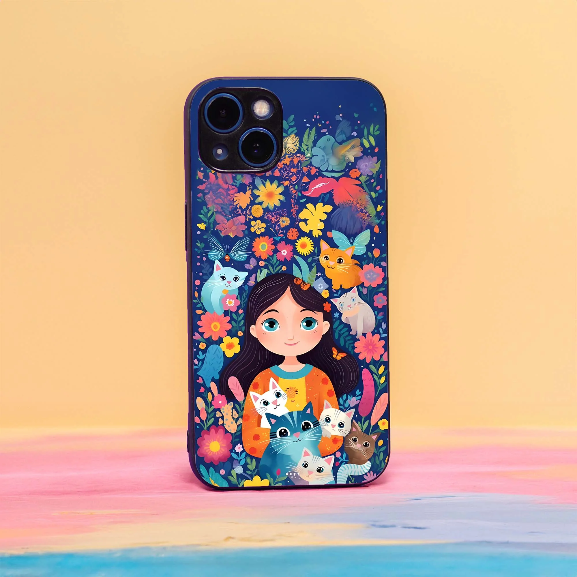 Floral Cats Case