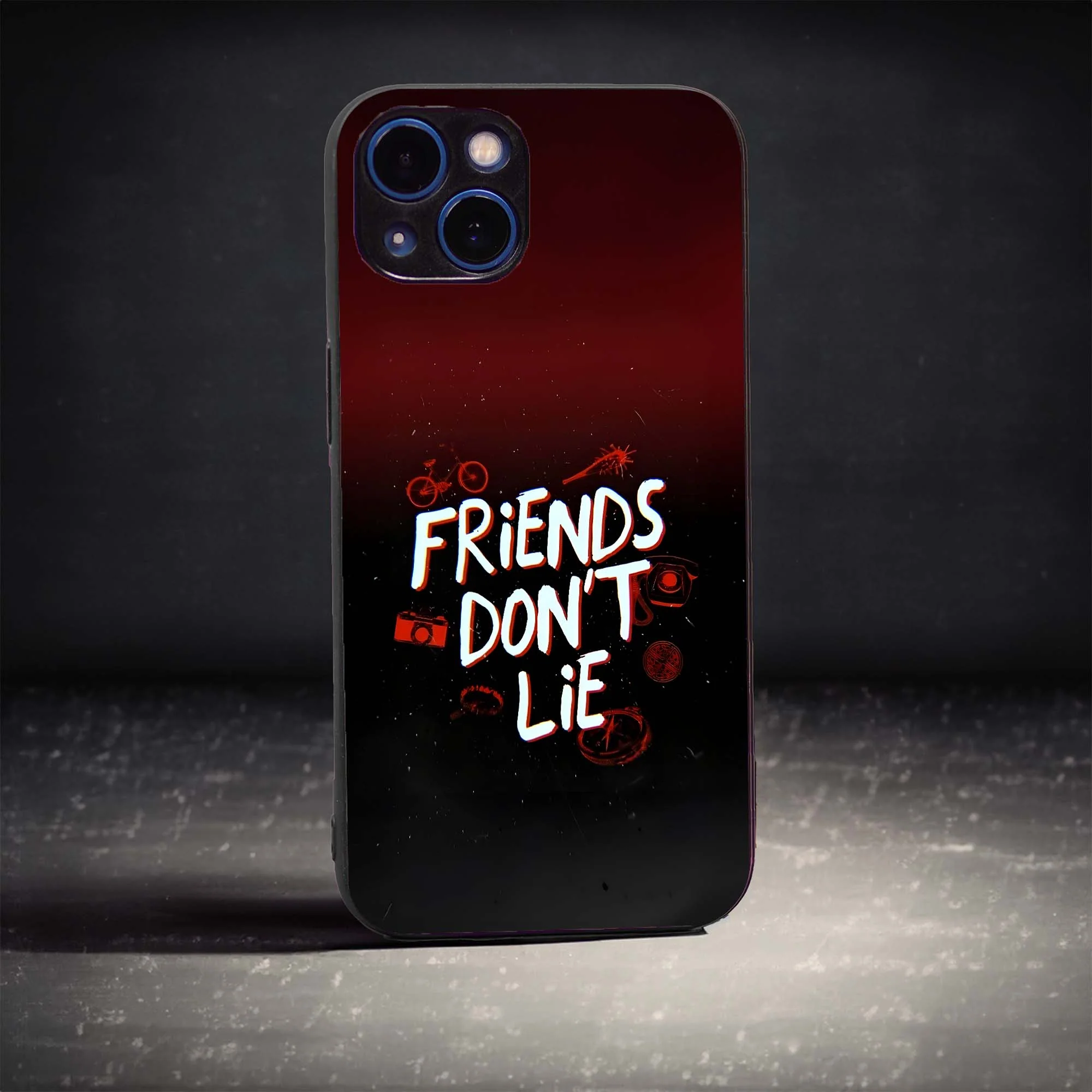 Friend Don't Lie Glass Case