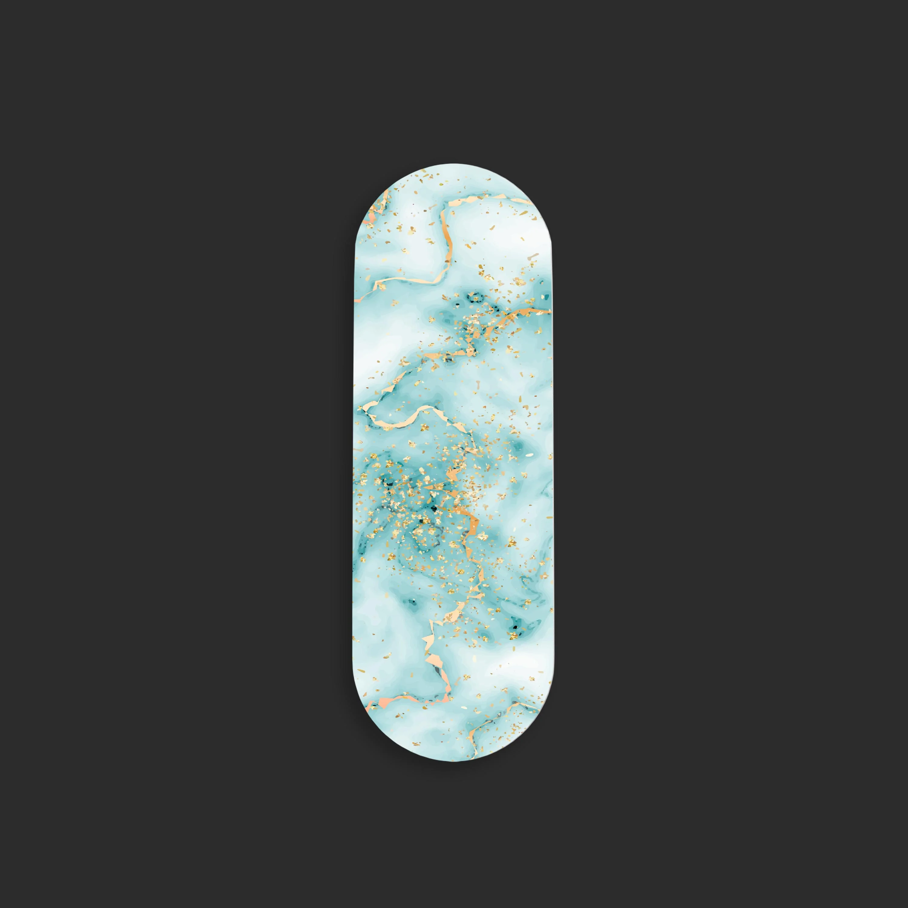 Green Gold Marble Print Gripper