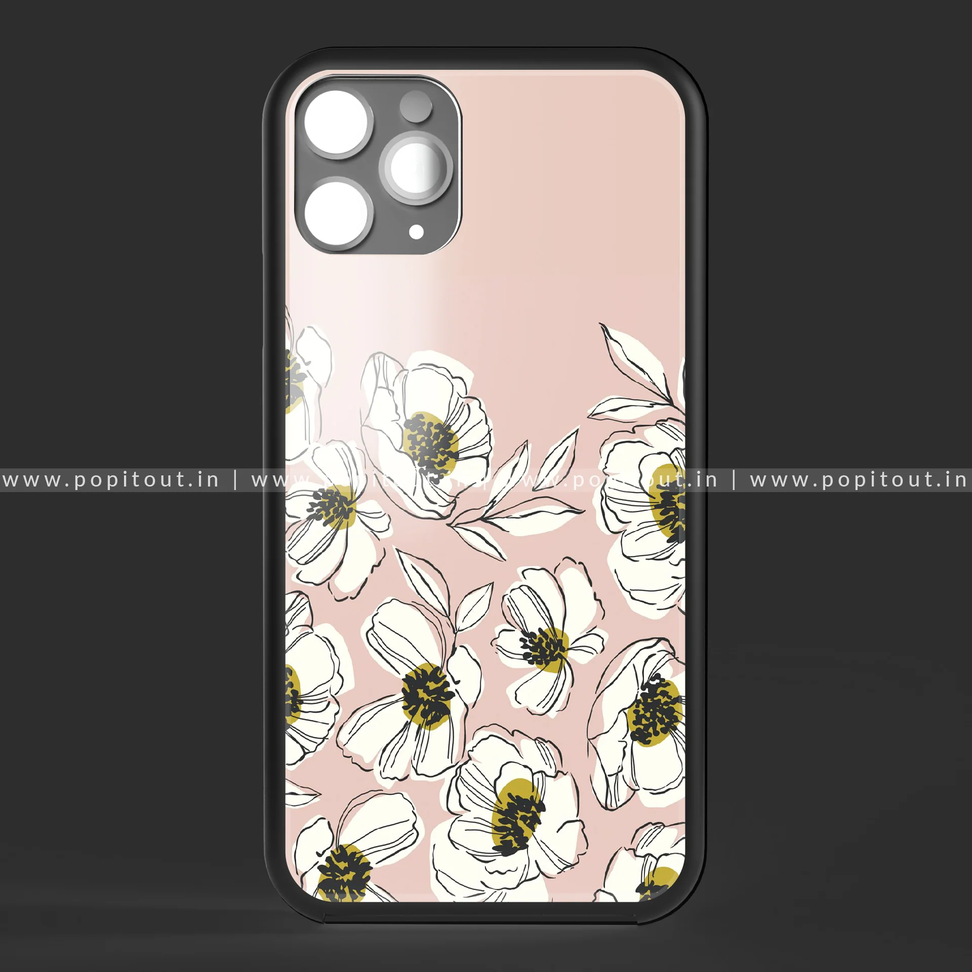 Pastel Floral Glass case