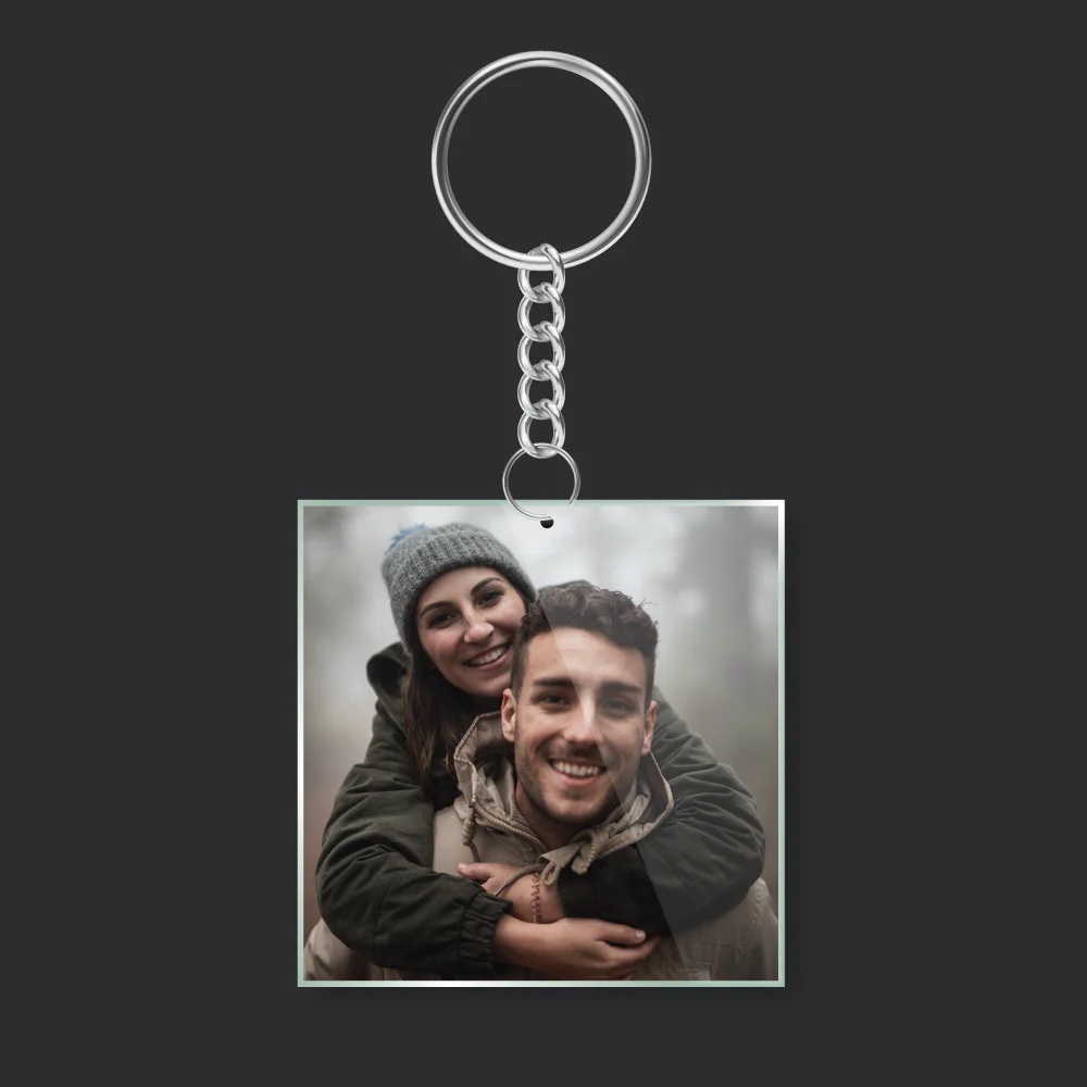 Personalised Photo Square Keychain