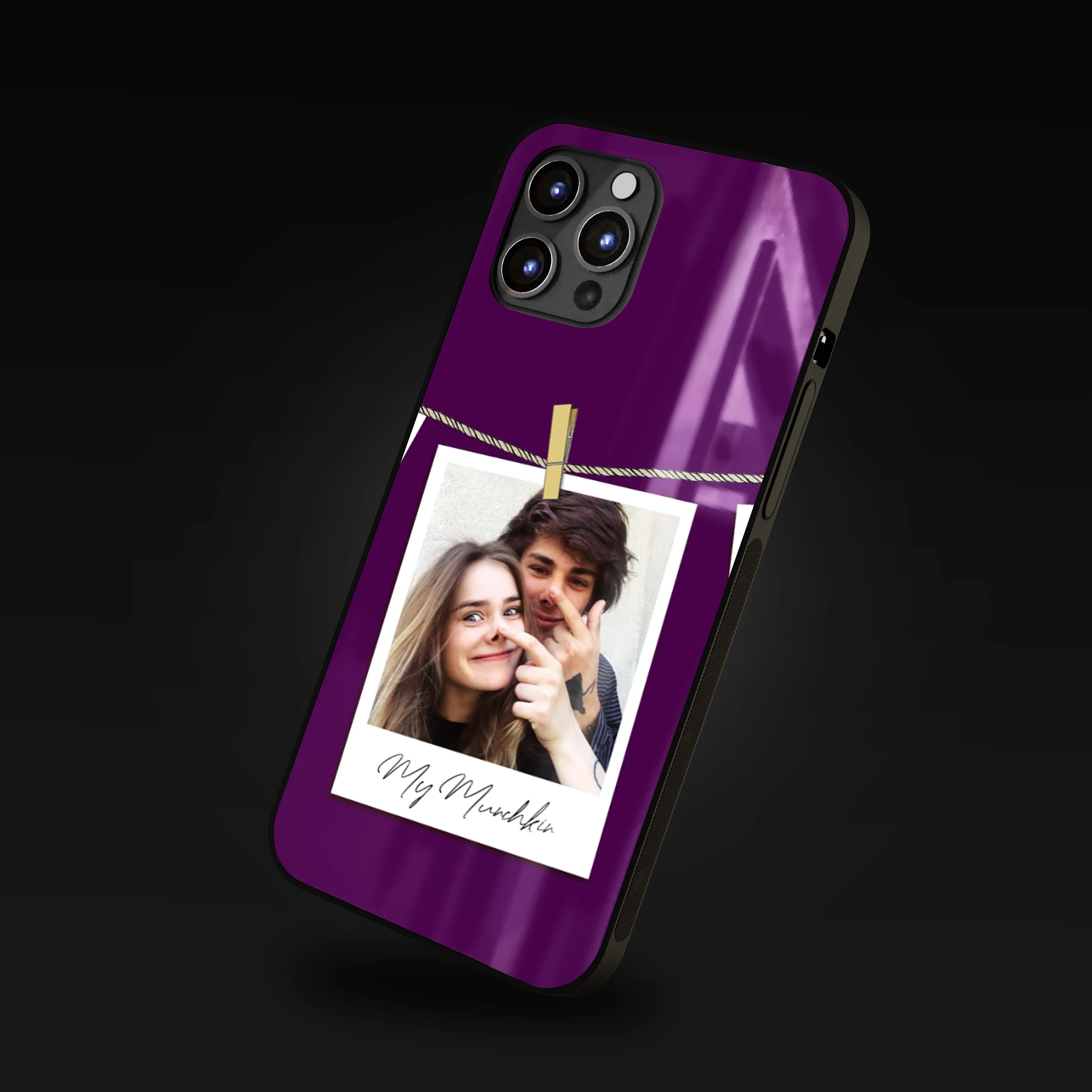 Instant Memory Photo Clip Frame Customized Phone Glass Case - Image 13