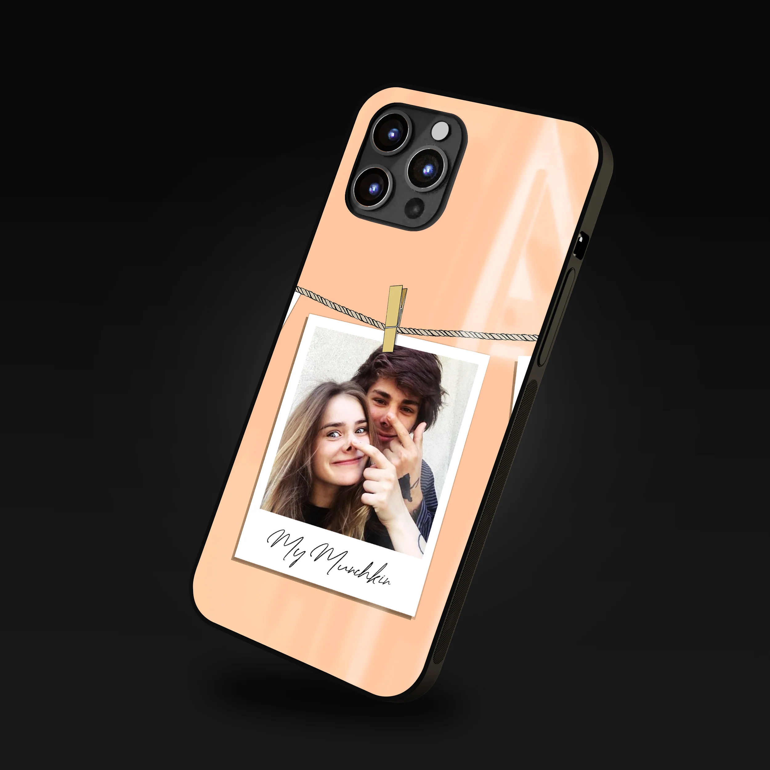 Instant Memory Photo Clip Frame Customized Phone Glass Case - Image 6