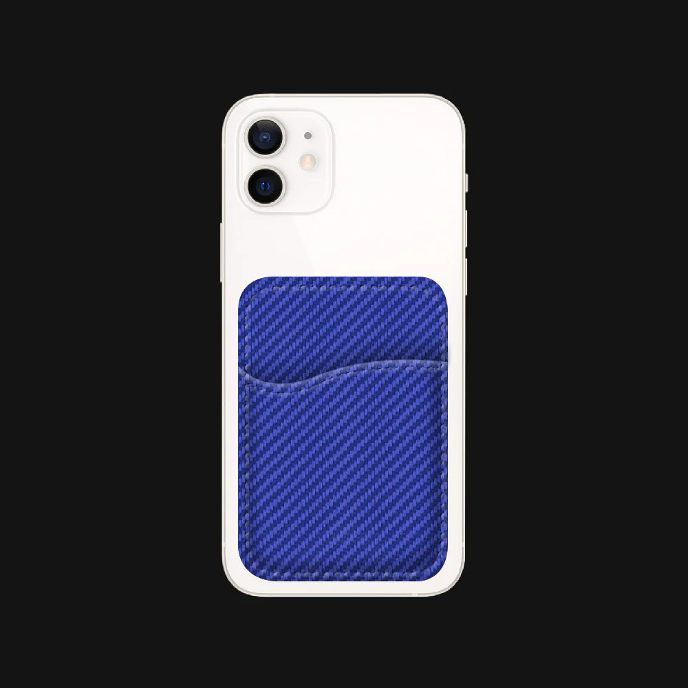 Prussian Blue Carbon Fibre Wallet