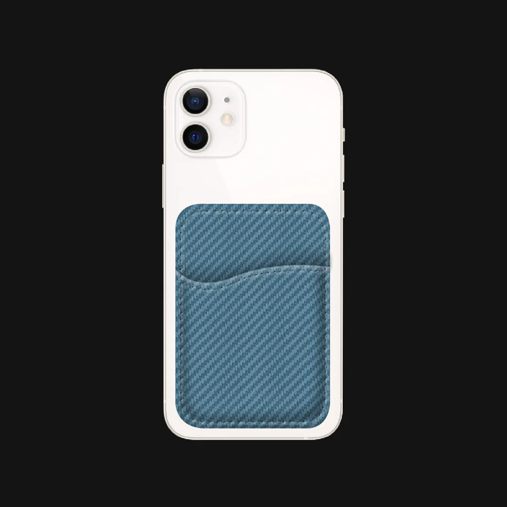 Sapphire Blue Carbon Fibre Wallet