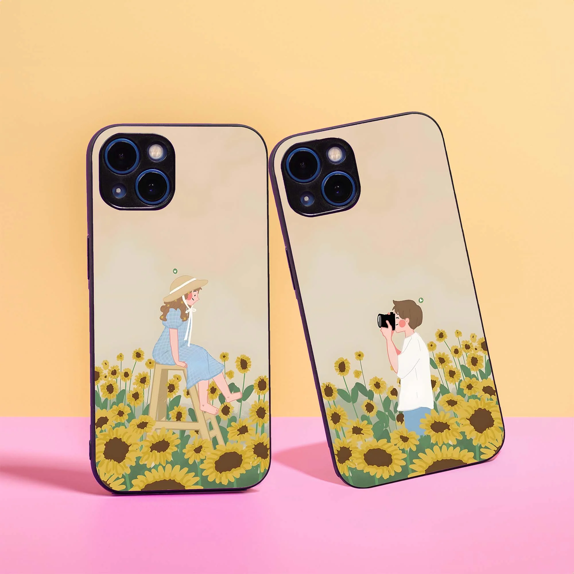 Snap Couple Glass Case