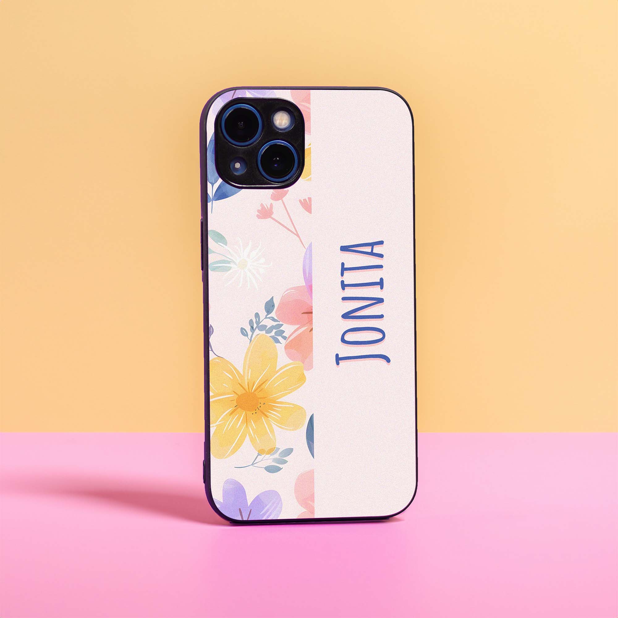 Subtle Floral Name Case