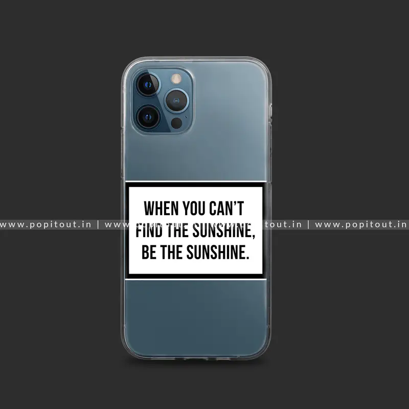 Sunshine Silicon Clear Case