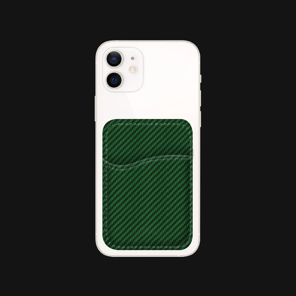 Verdian Green Carbon Fibre Wallet