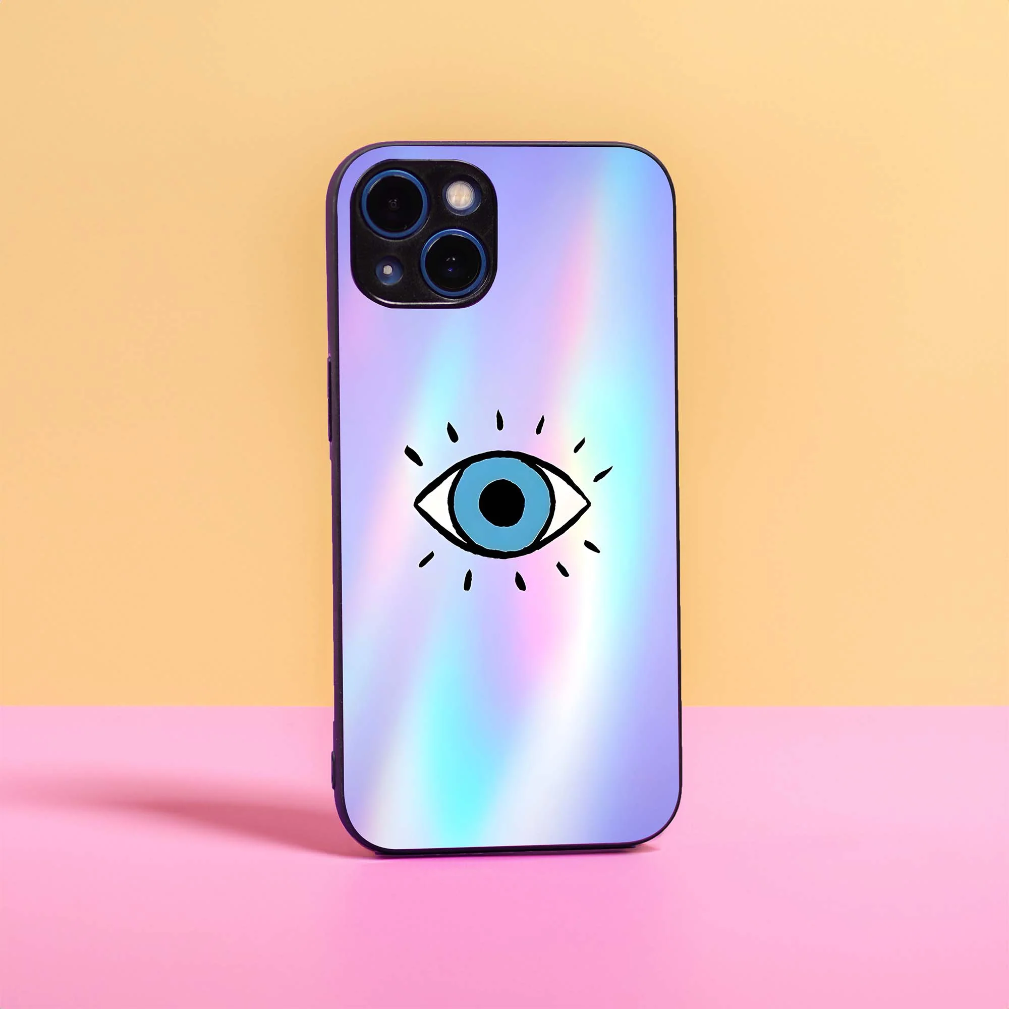 Vibrant Evil Eye Glass Case