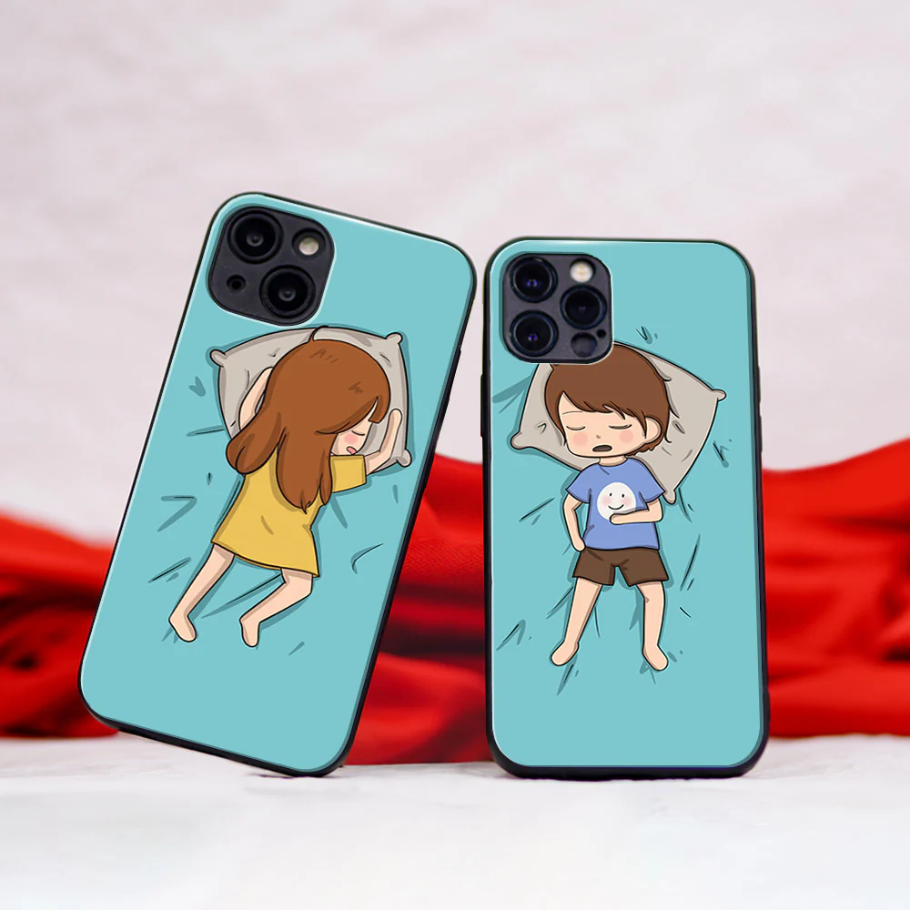 Weekend Vibes Couple Glass Case