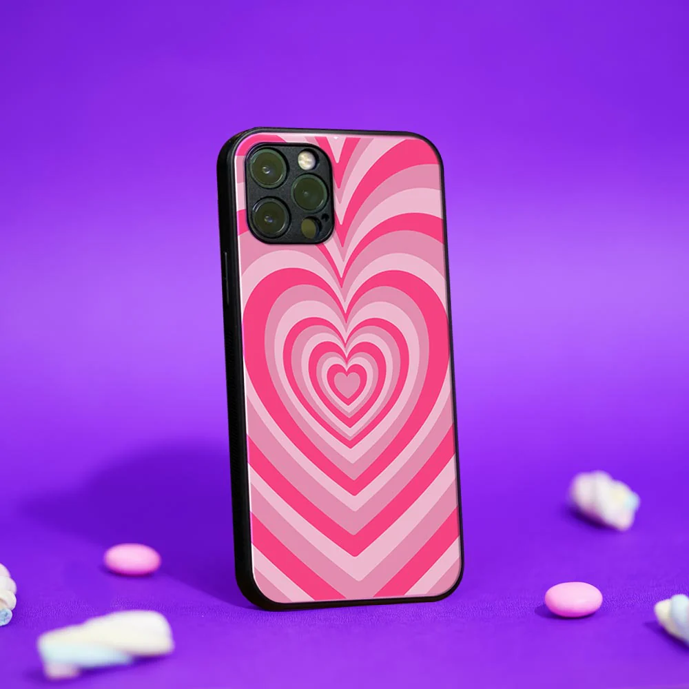 Y2K Hearts Glass case - Image 3