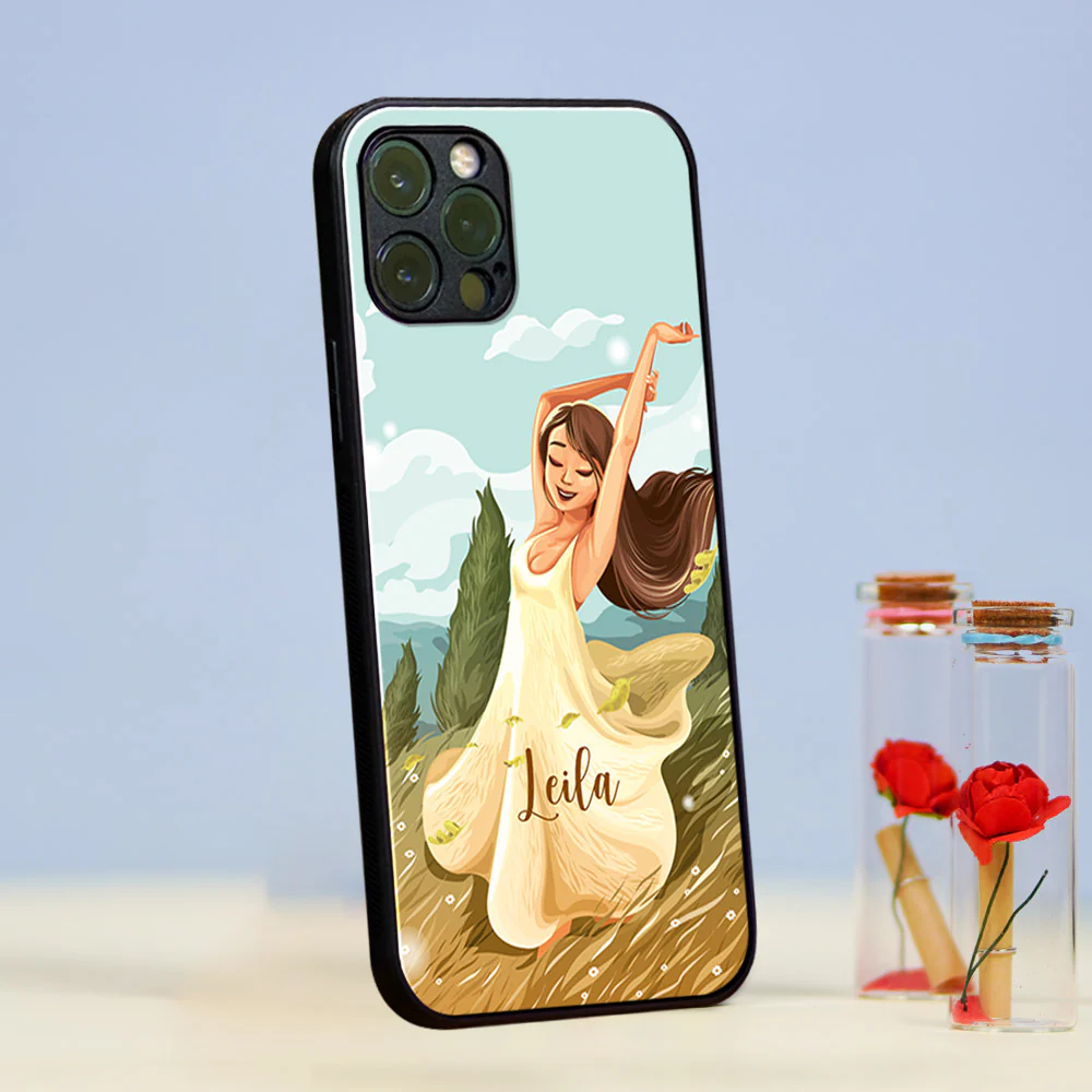 You Go Girl Name Glass Case